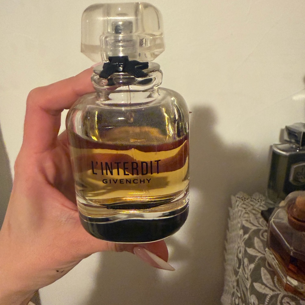 Givenchy L'Interdit Fragrance with Black and Gold Accents